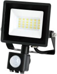 230v led prozektor+andur mhc 20w red 1620lm 145x127mm päevavalgus. must ip44 led2b