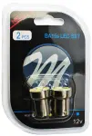 pirn LED, 2tk., R5W, 12V, max. 1,2W, värvus hele valge, tüüp pesa BA15S, sõidukitele ilma CAN-buss