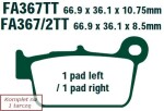 pidur PADS/mootorratta/ WK BIKES