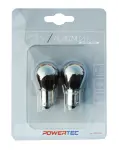 лампа галоген, 2шт., P21W, хром, 12V, max. 21W, Цвет светлый amber, тип разъeм BA15S, не подходит для использования на дорогах общего пользования, содержит 2 palniki