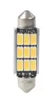 лампа LED, 2шт., C5W, 12V, max. 2,8W, Цвет светлый белый теплый, max. 5000K, цоколь SV8,5, не подходит для использования на дорогах общего пользования, транспортных средств canbus системой