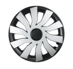 ilukilbid komplekt 4tk HILL 14" must-hõbedane