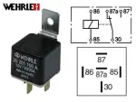 RELEE 12V 20/30A, 87a 5-klemmiga., KINNITUSEGA, WEHRLE 12V