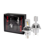 LED (Kmpl. 2tk) H4 12/24V 50W, ilma homologeeringuta, Ilma Can-Busita sõidukitele, valge 6500K