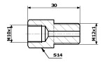 pidur voolik.UNION tükk M10*1+M12*1 (SF+S