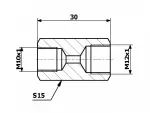 pidur voolik.UNION tükk M12*1/M10*1 SR4/1