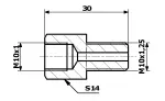 pidur voolik.UNION tükk M10X1/M10X1,25/IN