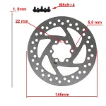 Piduriketas 145 mm, 6 отверстия