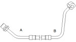 ENZET EZ 3121 / brake hose./rh/f/transit /l/ l=517