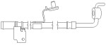 ENZET EZ 3126 / brake hose./rh/f/escort 1.3 van 11/94- /