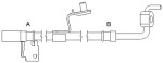 ENZET EZ 3127 / brake hose./rh/f/escort 1.3 van 11/94- /
