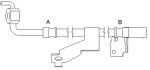ENZET EZ 3129 / brake hose./rh/f/escort 1.3 11/94- /l/