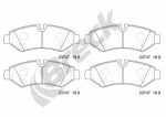 BRECK 20747 00 703 00 / rear brake pad set (with shock absorber), fits: mercedes sprinter 3.5-t (b907), sprinter 3.5-t (b907, b910), sprinter 3-t (b907), sprinter 3-t (b910) 2.0d-electric 02.18-