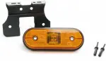 Габаритная фара led желтый с ногой unipoint 24v