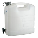 Veekann tühjenduskraaniga, 20 l, polüetüleenist