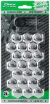 padrun, kork kruvid velg 21MM CHROM (pakend 21 tk)
