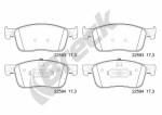 BRECK 22593 00 703 00 / piduriklotsi komplekt esiosa , sobib: citroen jumpy iii, spacetourer, fiat scudo, ulysse, opel vivaro c, zafira life, peugeot expert, traveller, toyota proace, proace city verso 1.2-electric 02.16-