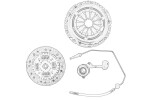 OE FORD 2270472 / clutch kit with bearing fits: ford fiesta vii, transit courier b460, transit courier b460/minivan 1.5d 02.14-