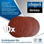 Velcrolihvketaste Комплект CGP1200 Ø180mm P40/80/120/180/240, Scheppach