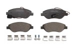 BRECK 23711 00 701 00 / brake pad set front (with accessories, brake caliper guide bolts), fits: alfa romeo mito, fiat bravo ii, stilo, lancia delta iii, lybra 1.3d-2.4 10.01-10.18