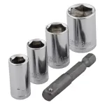 Padrunvõtmete 1/4" komplekt trellile 5 osa