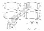 BRECK 25019 00 702 00 / brake pad set front (with accessories), fits: hyundai accent iii, i20 i, kia rio ii 1.1d-1.6d 03.05-12.15