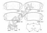 BRECK 25205 00 701 10 / brake pad set front, fits: hyundai i40 i, i40 i cw, ix35, kona, kona/suv, sonata vii, tucson, tucson/suv, kia ceed, optima, proceed, soul ii, sportage iii 1.0-electric 08.09-