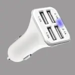 Auto USB laadija 4 pesaga 12/24V