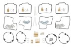 ALL BALLS AB26-1750 / carburetor repair kit, for 4 carburetors (for sports) fits: honda vfr 750 1990-1993