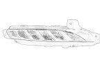 lamp do jazdy dziennej L sobib: RENAULT ESPACE V 02.15-