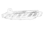 lamp do jazdy dziennej R sobib: RENAULT ESPACE V 02.15-