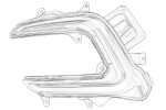 (EN) lamp do jazdy dziennej Esi Parem (LED) RENAULT CAPTUR I 0.9-1.6 06.13-