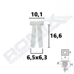 Kinnitusvahend sobib: AUDI Q7 4L, SEAT ALHAMBRA 7M, VW SHARAN 7M 04.00-06.10