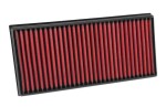 AEM AEM-28-20857 / sport air filter, outer length: 386mm, outer width: 186mm, height: 41mm, shape: panel, fits: audi q7, land rover range rover iii, porsche cayenne 2.5d-6.0d 05.02-, (dry filter, mzeu35k)