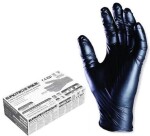 Mustad nitriilkindad puudrita, L, 100 tk pakis Suurus L