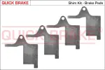 pidur pad fitting kit tagumine tagumine sobib: CITROEN C5 I, C5 II, C5/KOMBI 1.6D-3.0 03.01-