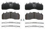 LUMAG 29174 00 903 00 / brake pad set front/rear meritor elsa 225-3 fits: rvi c, magnum, premium 2, volvo fe, fh, fh ii, fh16, fm, fm ii, fmx ii d11a-370-g13c460 10.04-