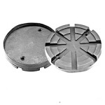 kummipadi met. plaadiga. autotõstukile ümmargune 125/120mm. paksus 24mm. 2 auku