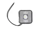 WAS ääretuli, ristkülik, LED, valge MAN 12V/24V 65x65