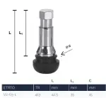 VENTIIL TR413FC PIKK KROOM, ITALMATIC