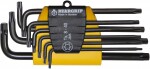 9-os. l-torx võtmete kompl. t8-t40 beargrip