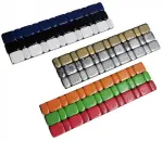 наклеиваемый баланс fe. разные цвета. 45x45g (6x5g+6x2.5g) коробка italmatic