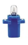 лампа BAX 2W B8,3d(BAX10s) синий 12V NARVA