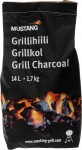 kõva grillsüsi akaatsia/sicklebush 14l mustang