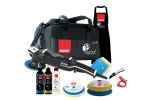 Polishing set Big Foot, oscillation amplitude: 21mm, disc diameter 150mm, rotation adjustment, 3000-4500 rev./min., rated power 500W, voltage: 230V, in the set: accessories, bag