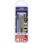 Tivoly karbiidist rotatsioonifreeside komplekt – 3-osaline, Ø8mm, laastumurdjatega hambad, 6mm vars, TECHNIC seeria