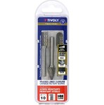 Tivoly karbiidist rotatsioonifreeside komplekt – 3-osaline, Ø10mm, laastumurdjatega hambad, 6mm vars, TECHNIC seeria