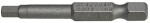 trelliotsik pikk 1/4". kuuskant 7mm. pikkus 50mm. eriteras 73mov5 triumf