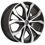 Литой диск Alutec W10X racing-черный frontpolished 8x18" 5x114.3 ET40 центральное отверстие 70.1
