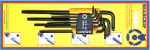 9-частей. xl l-torx ключи комплект. t8-t40. длинные beargrip